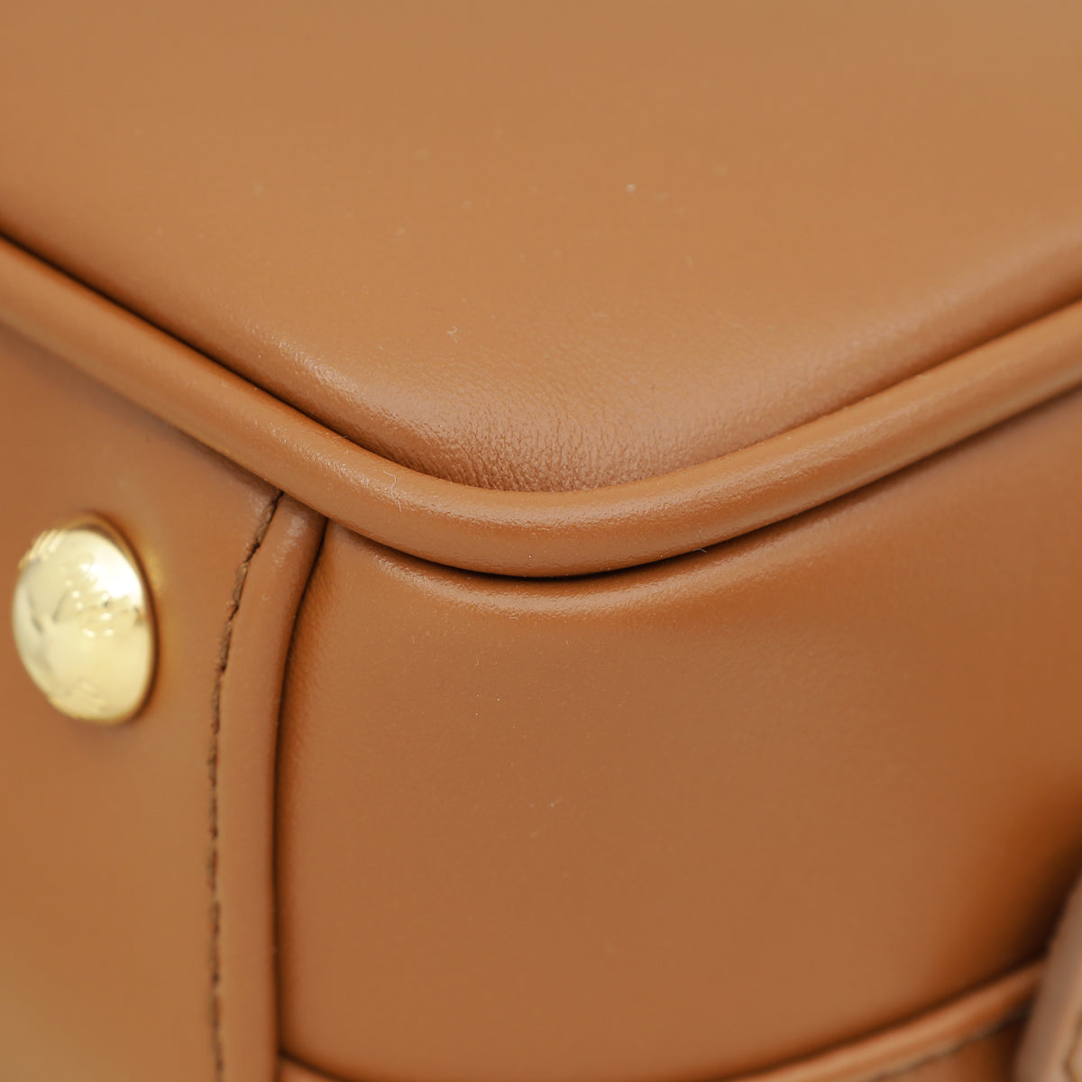 Miu Miu Cognac Arcadie Soft Padded Bag