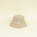 Miu Miu Beige Logo Bucket Medium Hat
