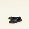 Miu Miu Black Satin Ballerinas 37.5
