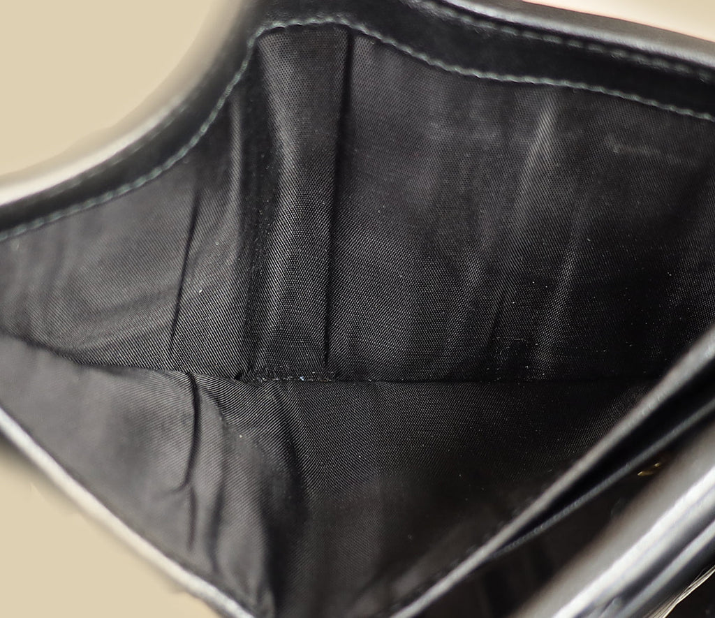 Miu Miu Black Small Matelassé Wallet