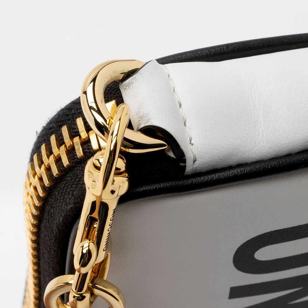 Moschino Calfskin Logo Mini Shoulder Bag (SHF-IYfpwn)