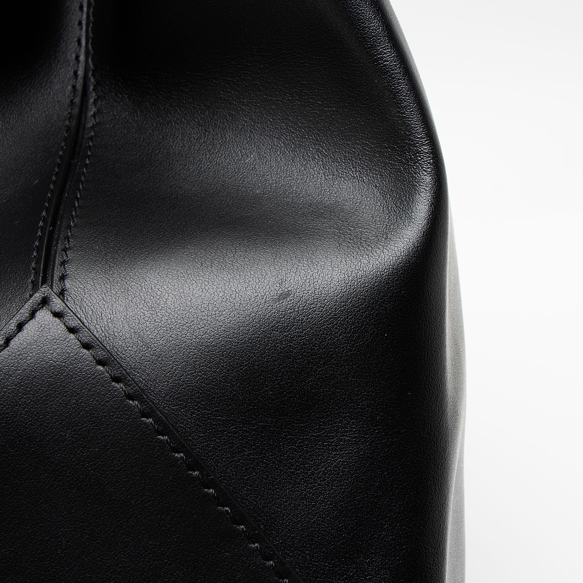 Moschino Leather Logo Shopper Tote