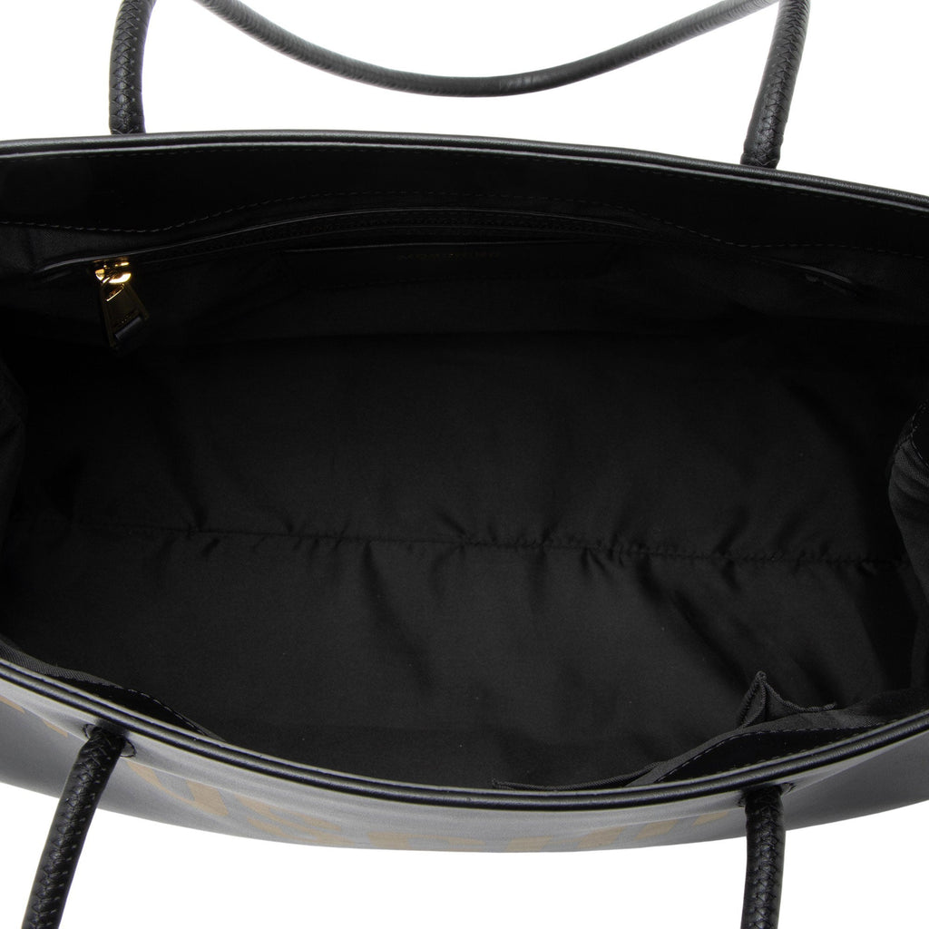 Moschino Leather Logo Shopper Tote