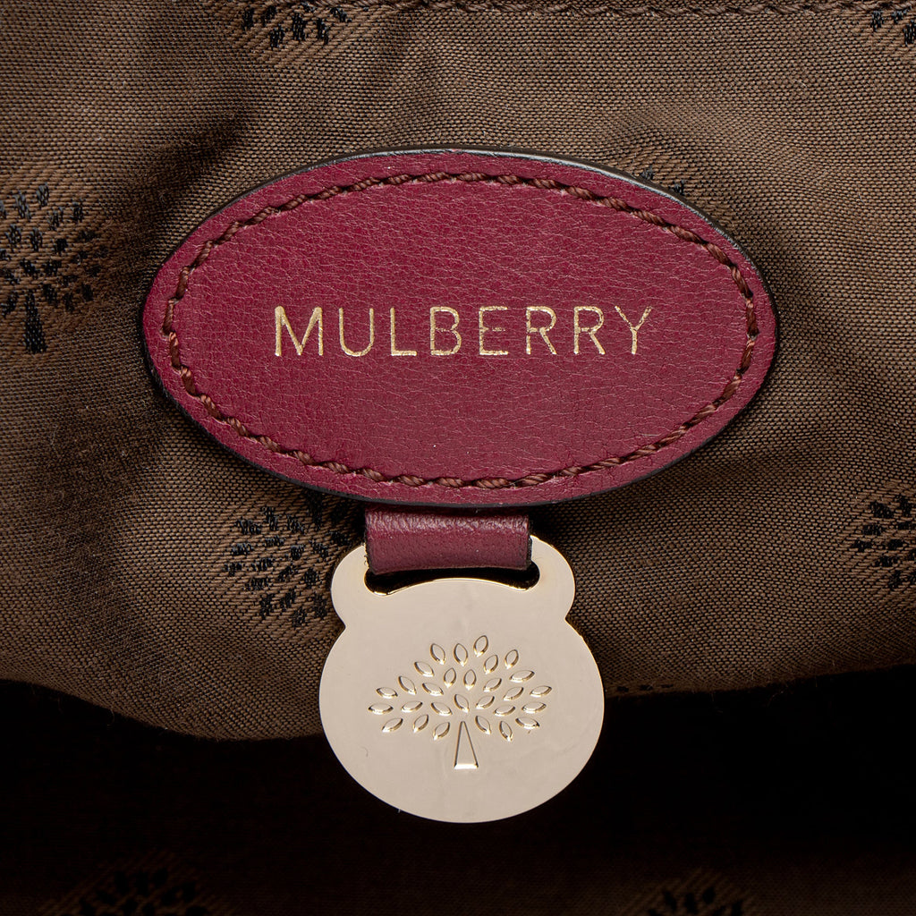 Mulberry Polished Buffalo Braided Alexa Small Crossbody