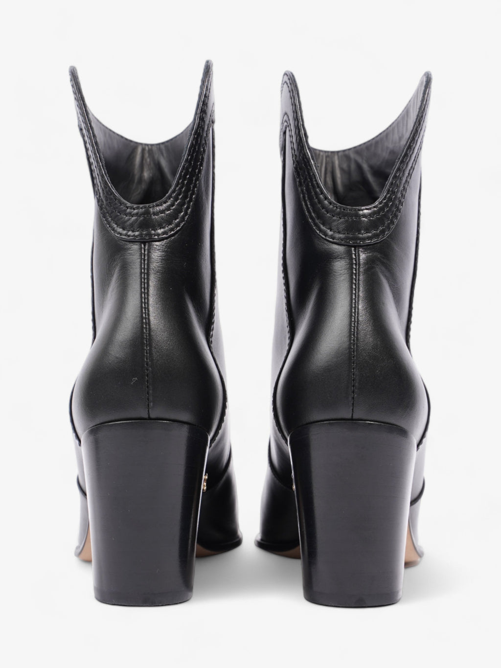Chanel Western CC Boots 50mm Black Calfskin Leather EU 36.5 UK 3.5