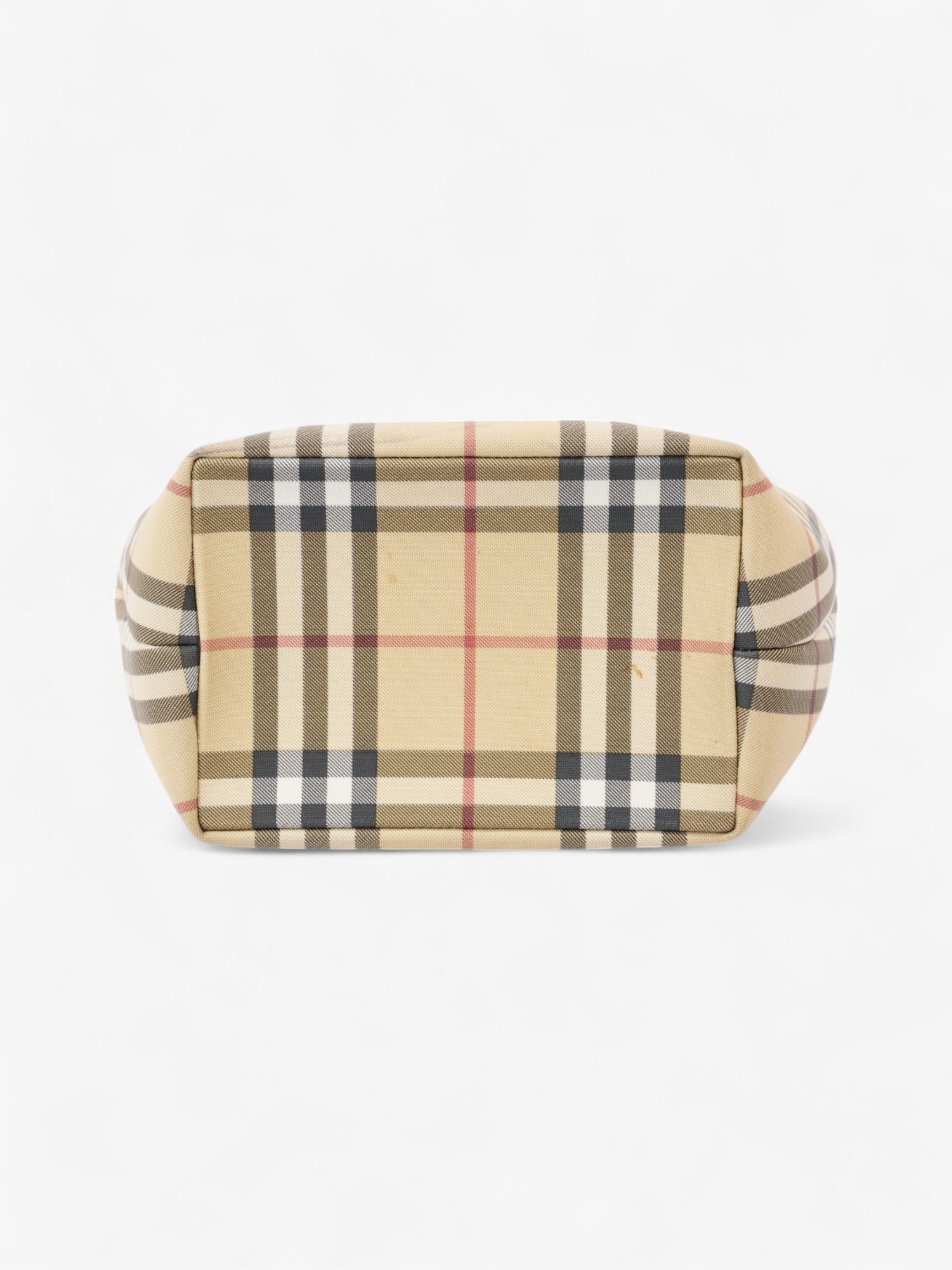 Burberry Check Tote House Check / Black Canvas Small