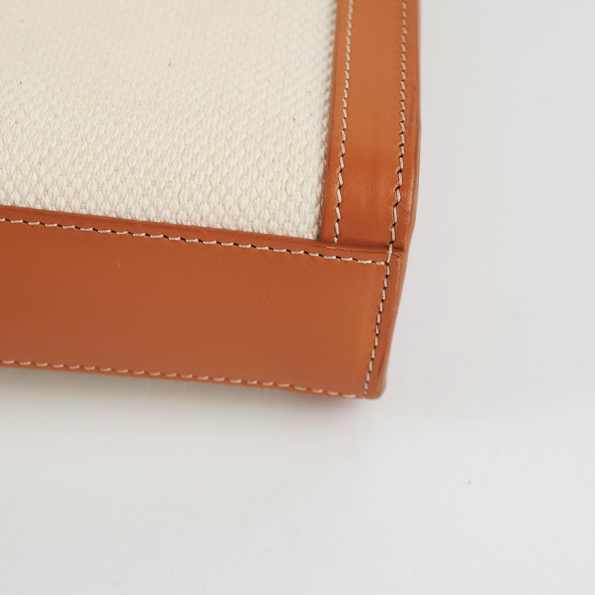 ITEM 13 - Celine Mini Vertical Cabas Canvas Logo Tote