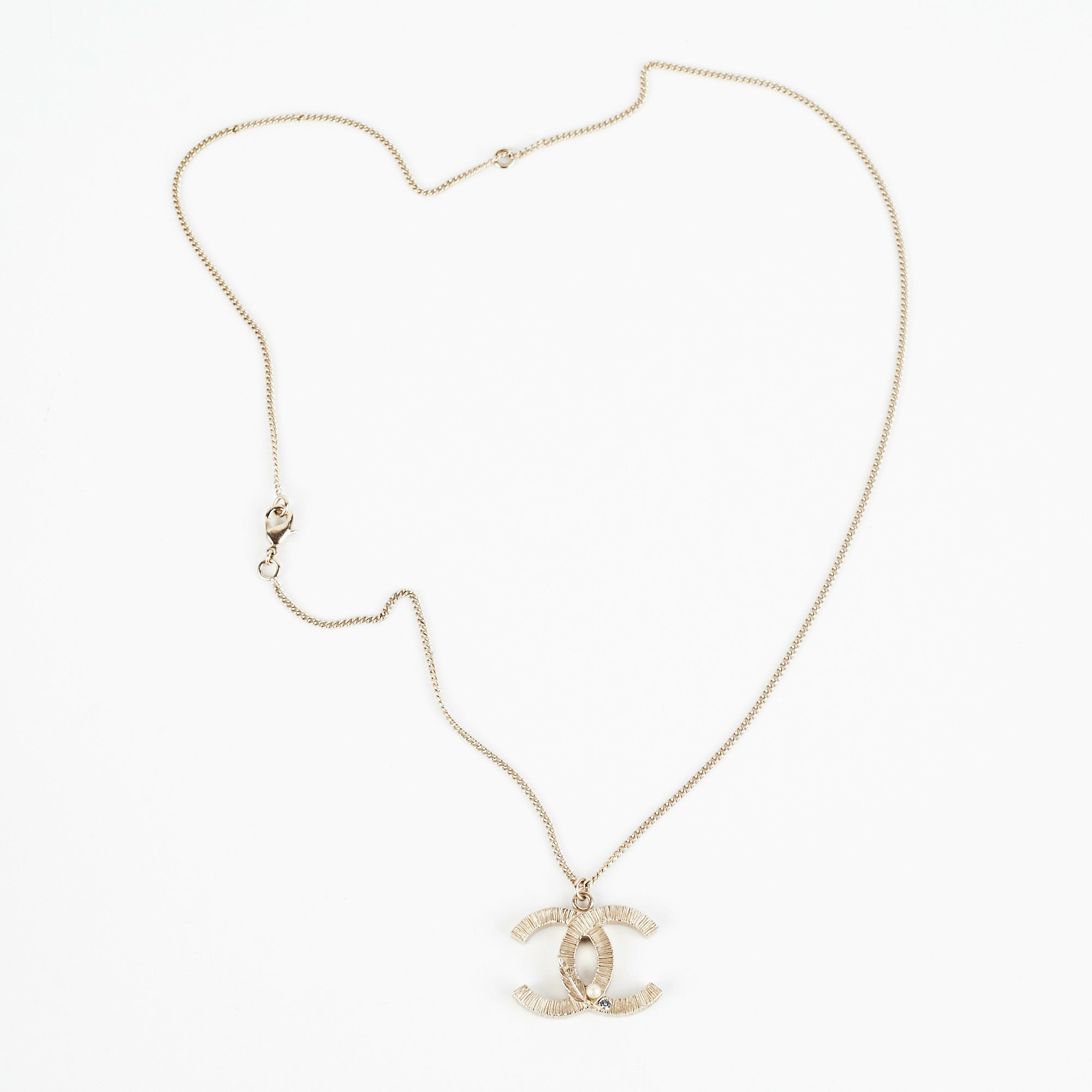Chanel Coco Mark Logo Long Necklace Costume Jewellery (reversible)