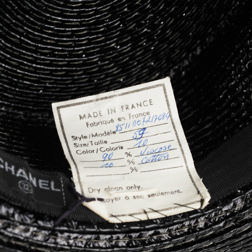 Chanel Black Vintage Hat