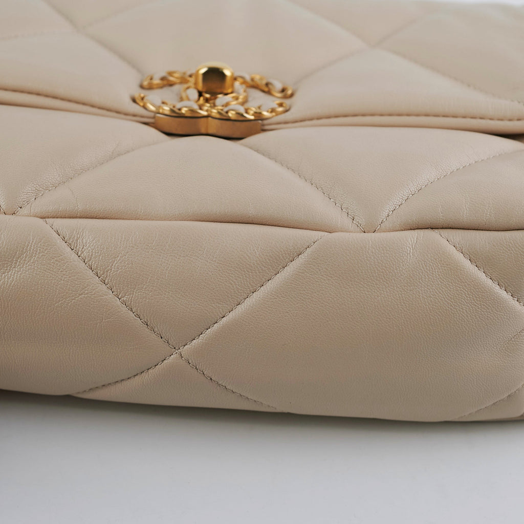 Chanel 19 Small Beige Crossbody Bag