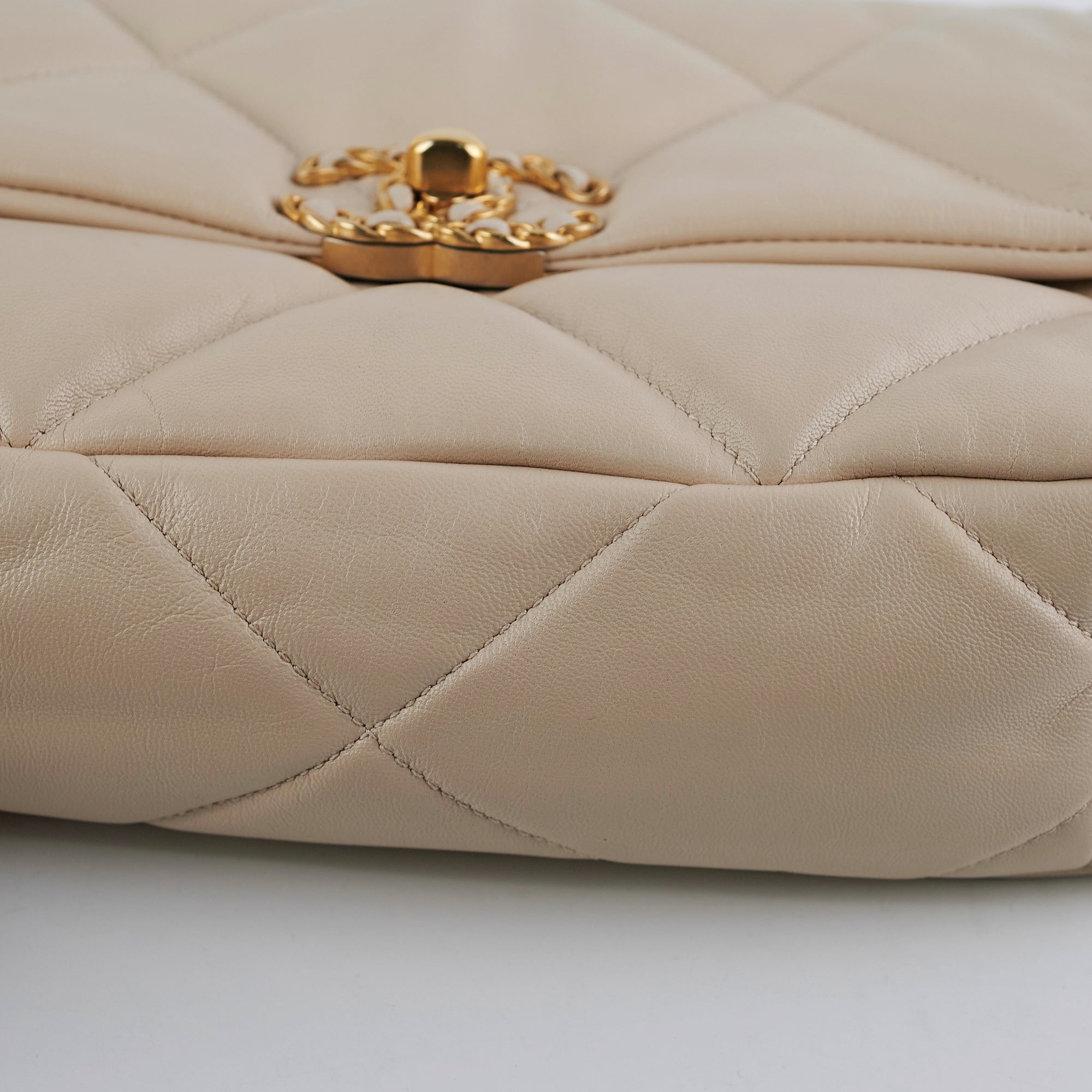 Chanel 19 Small Beige Crossbody Bag
