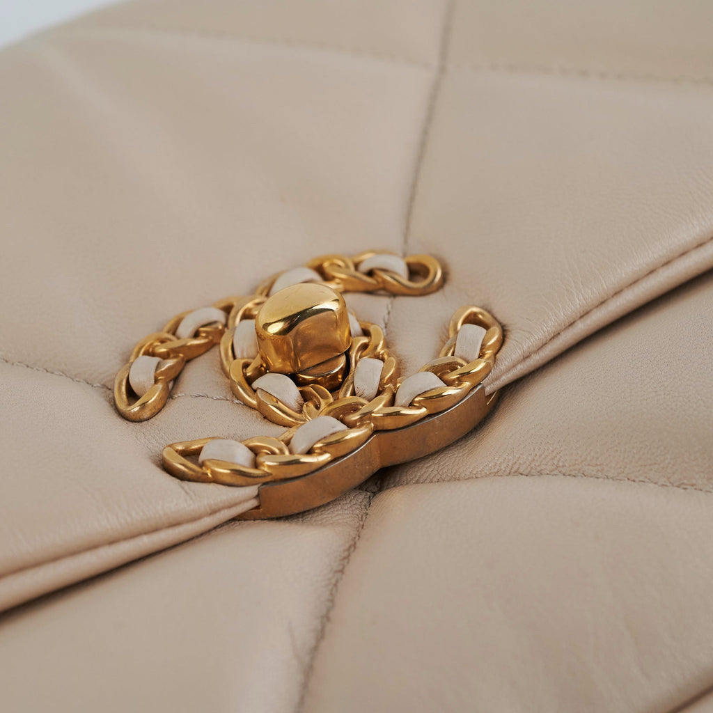 Chanel 19 Small Beige Crossbody Bag