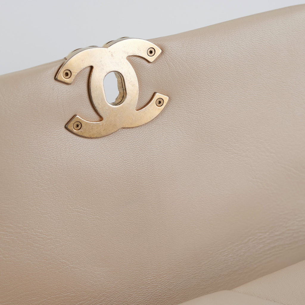 Chanel 19 Small Beige Crossbody Bag