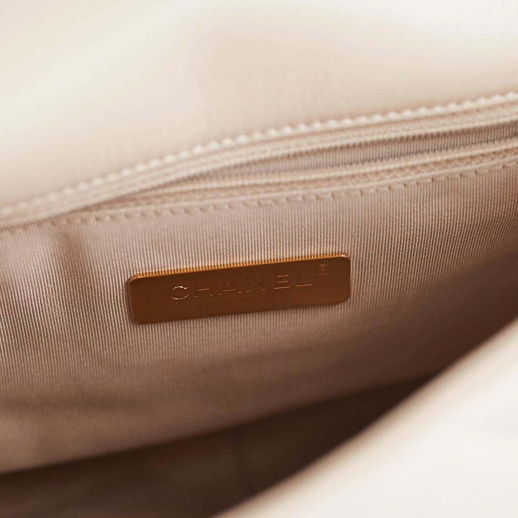 Chanel 19 Small Beige Crossbody Bag