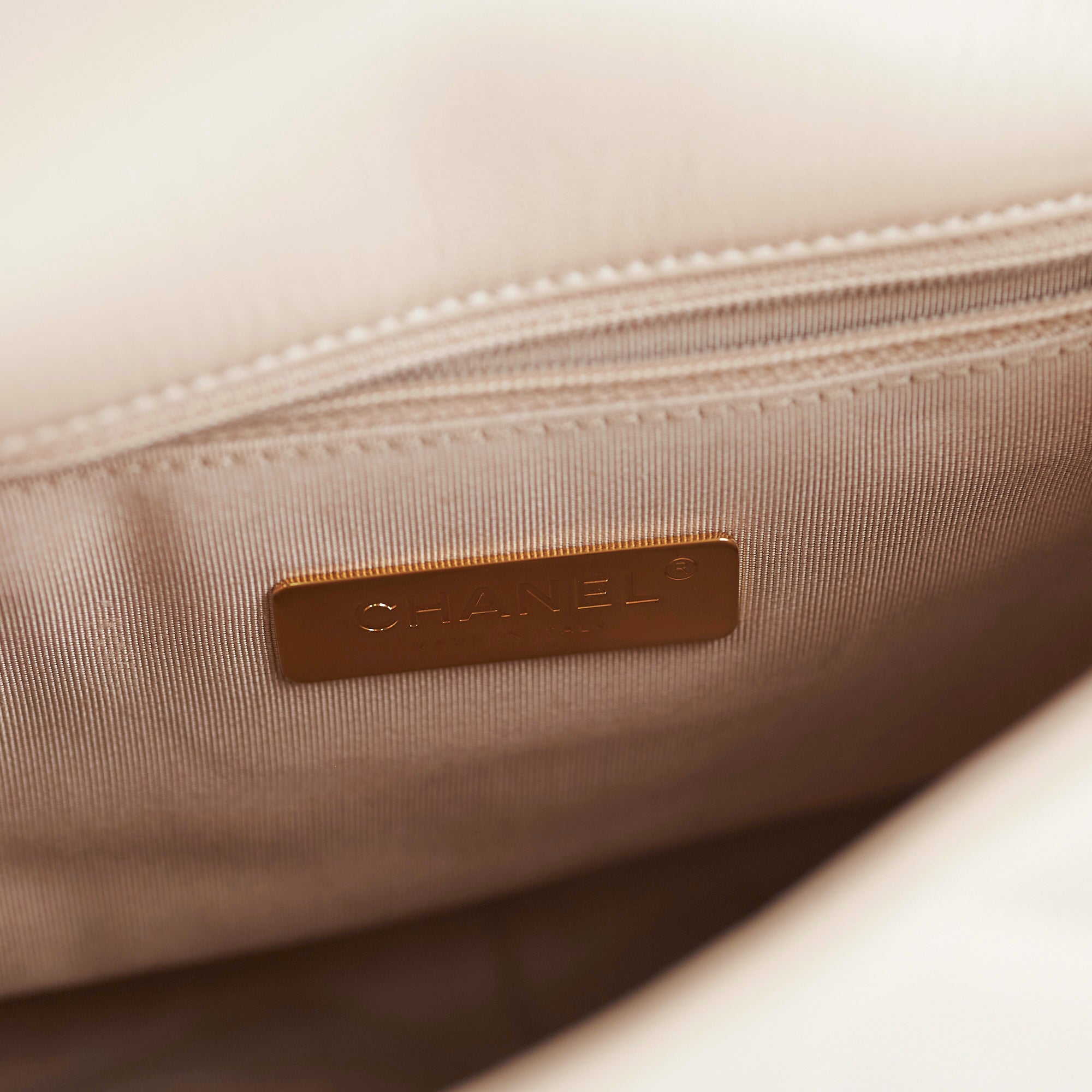 Chanel 19 Small Beige Crossbody Bag