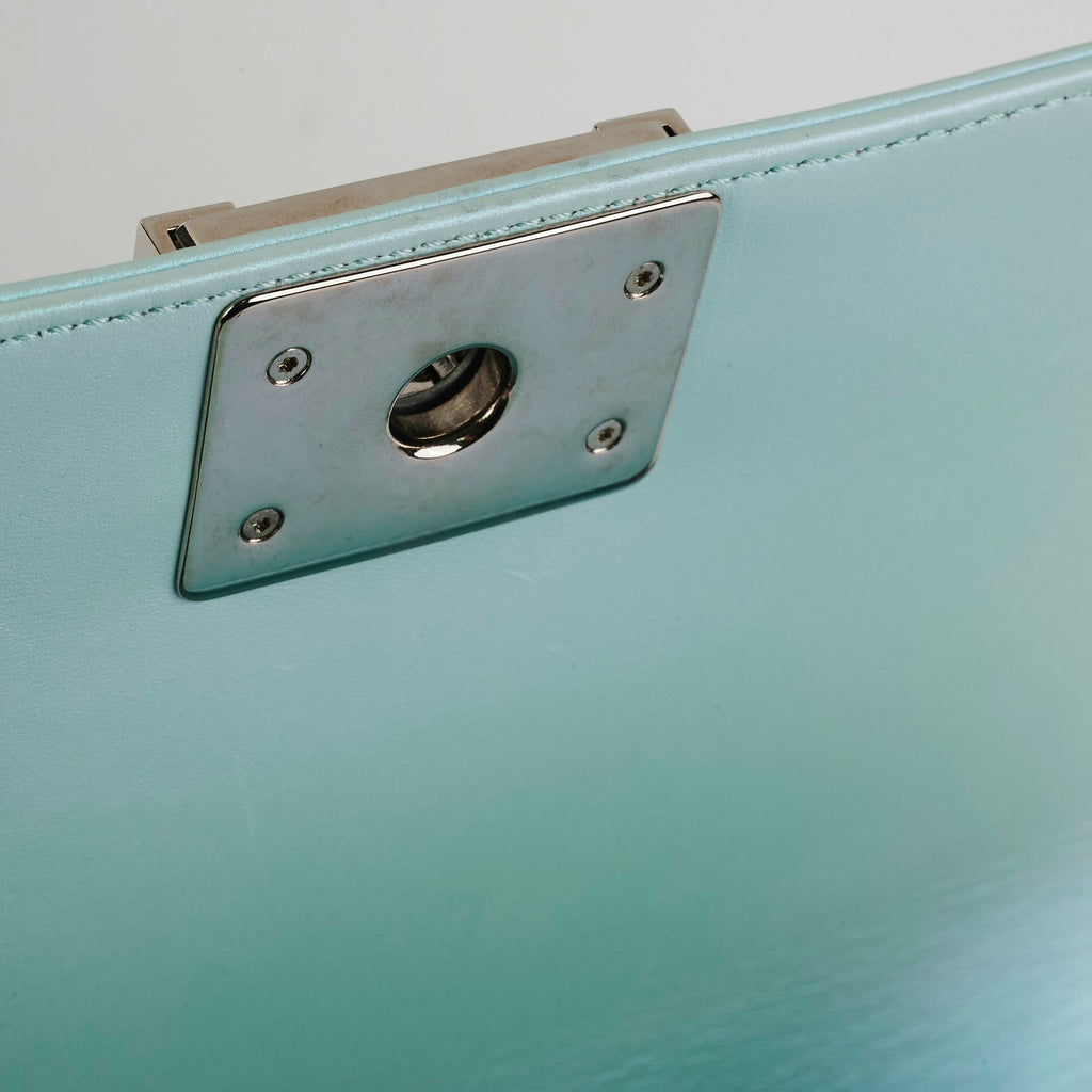 Chanel Medium Boy Bag Iridescent Celeste Blue