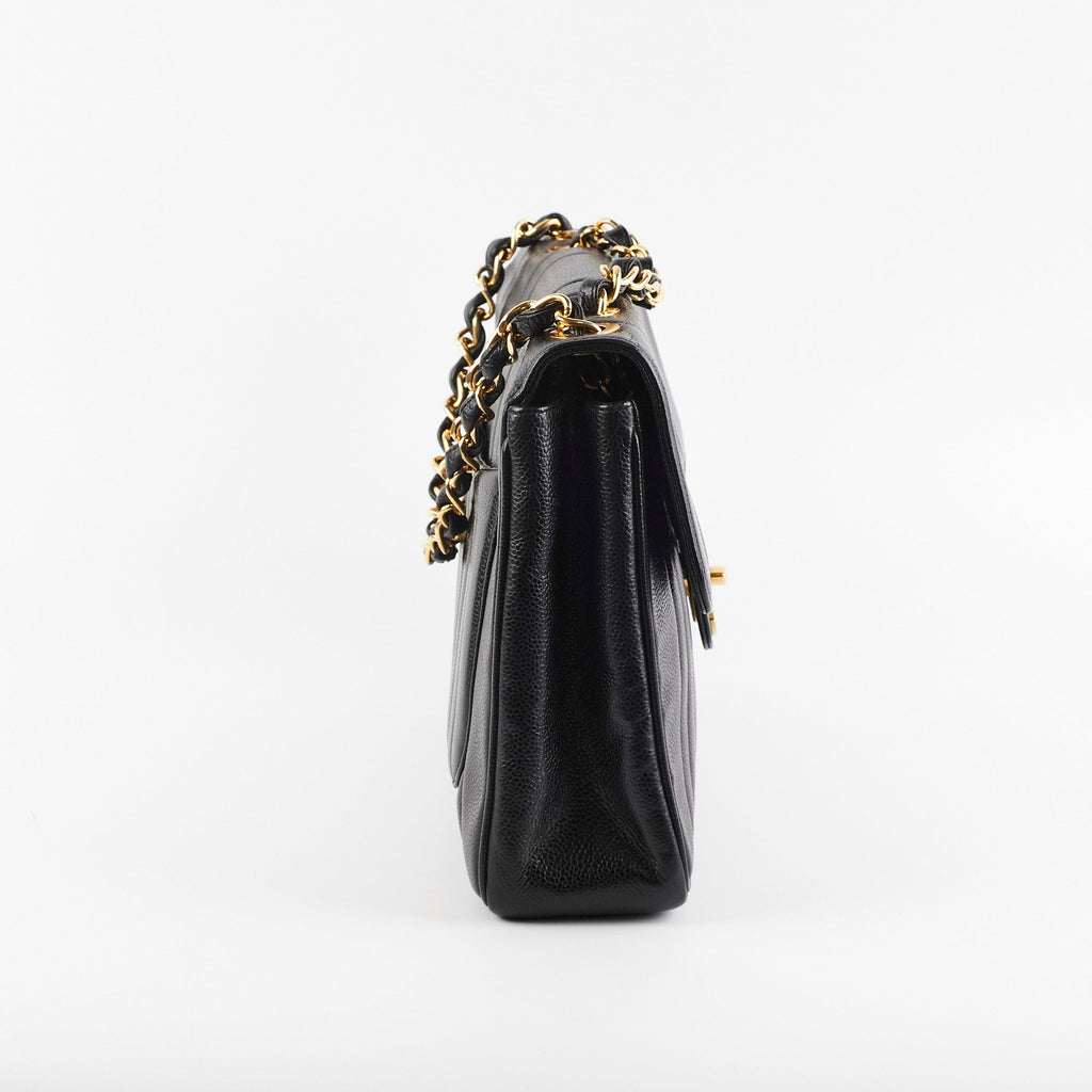 ITEM 33 - Chanel Vintage Caviar Jumbo Black