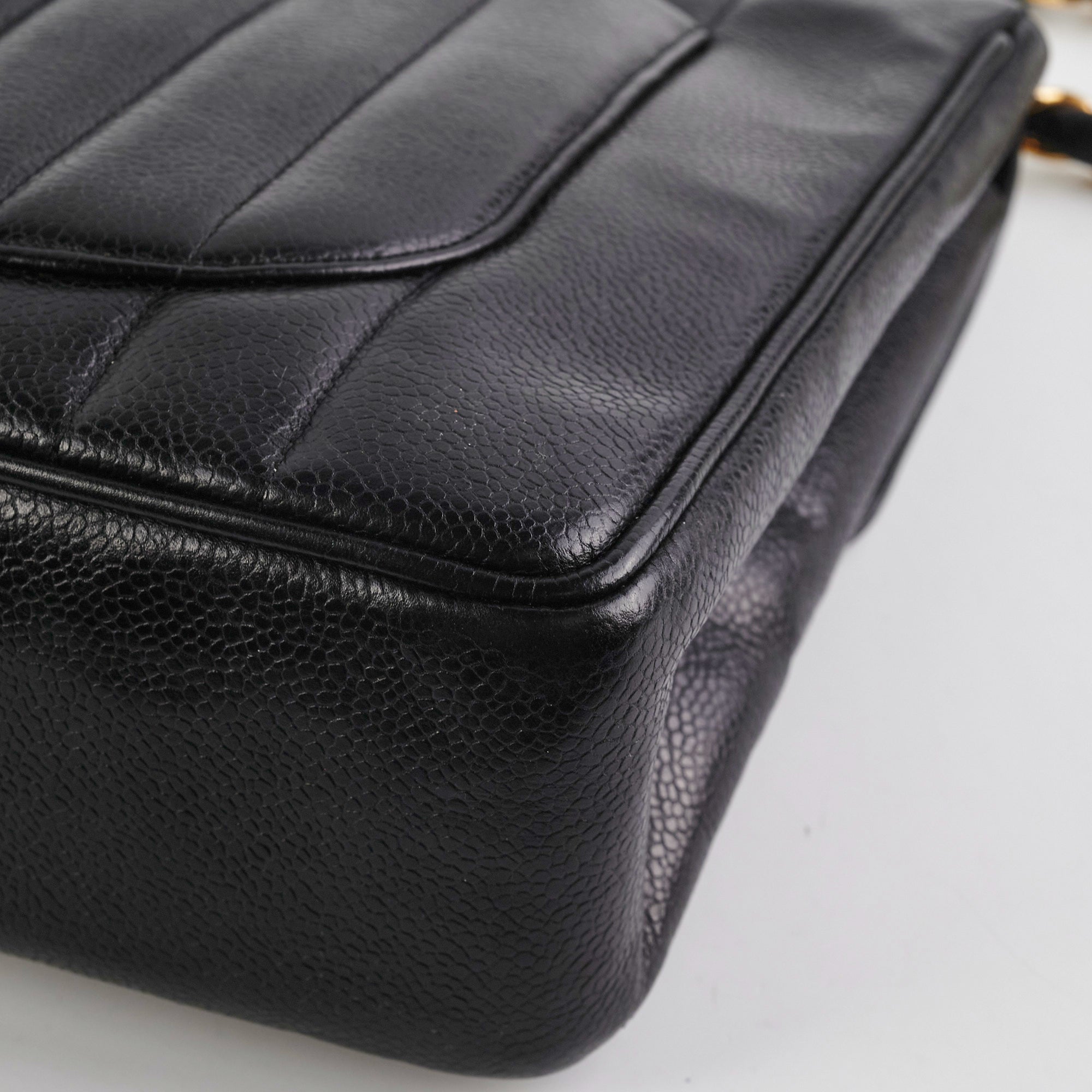 ITEM 33 - Chanel Vintage Caviar Jumbo Black