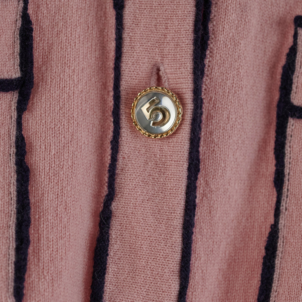 Chanel Pink Cashmere Cardigan Size EURO 38/ AU 10