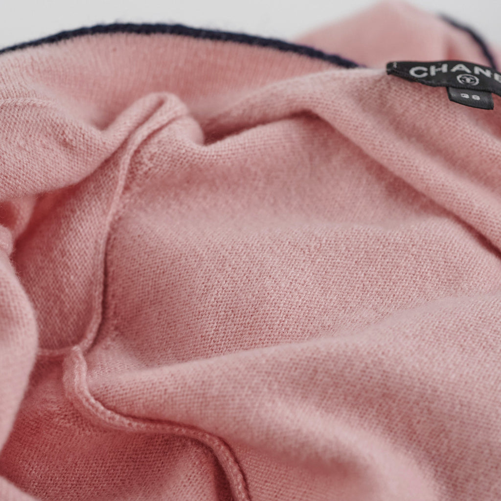 Chanel Pink Cashmere Cardigan Size EURO 38/ AU 10