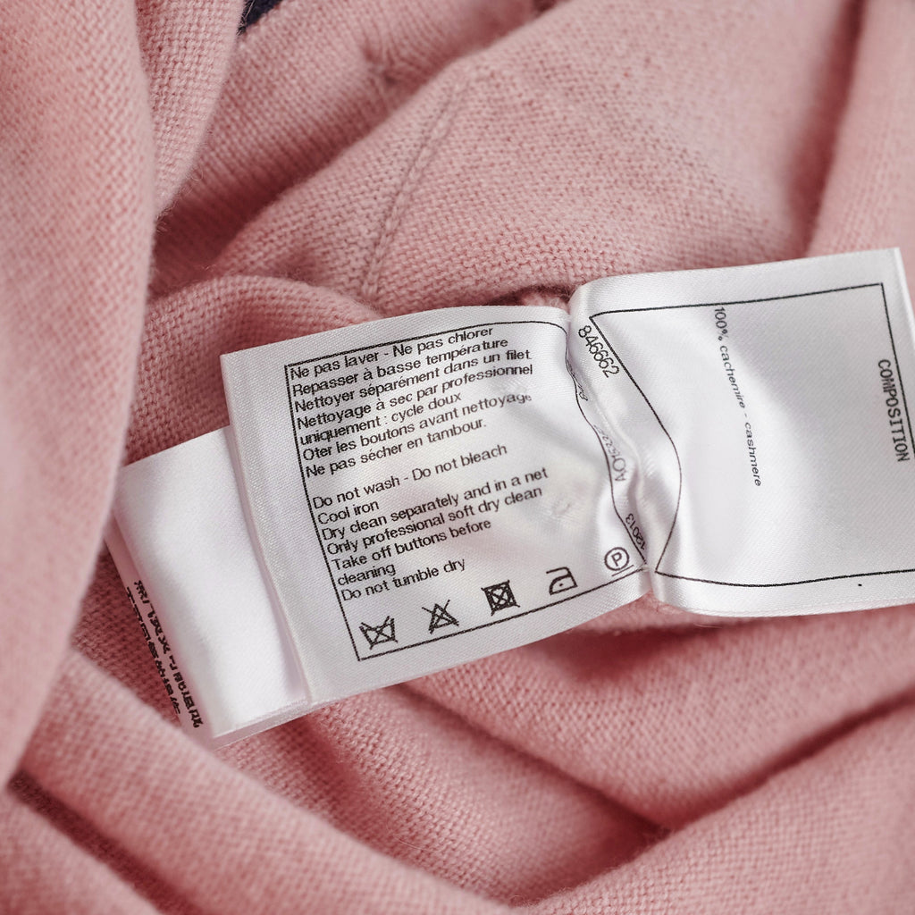 Chanel Pink Cashmere Cardigan Size EURO 38/ AU 10