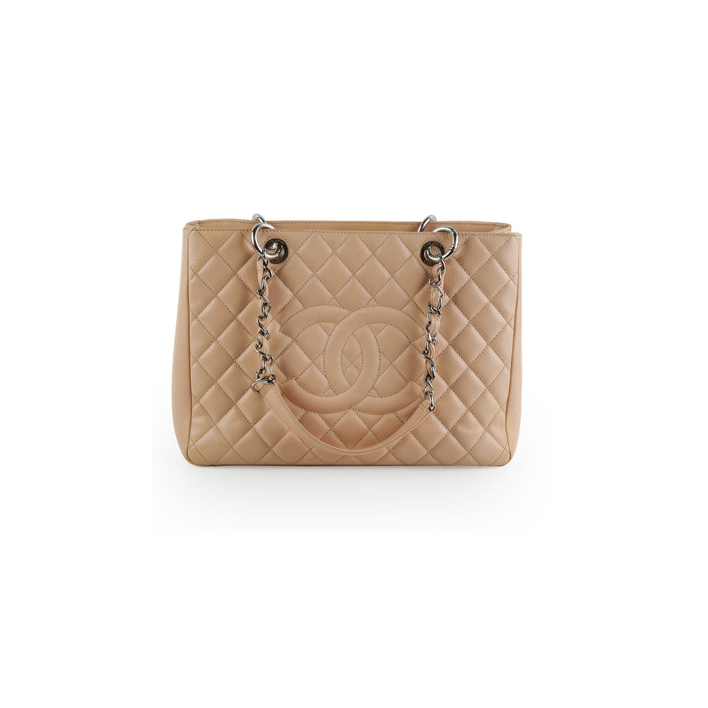 Chanel Grand Shopping Tote (GST) Beige Clair Caviar
