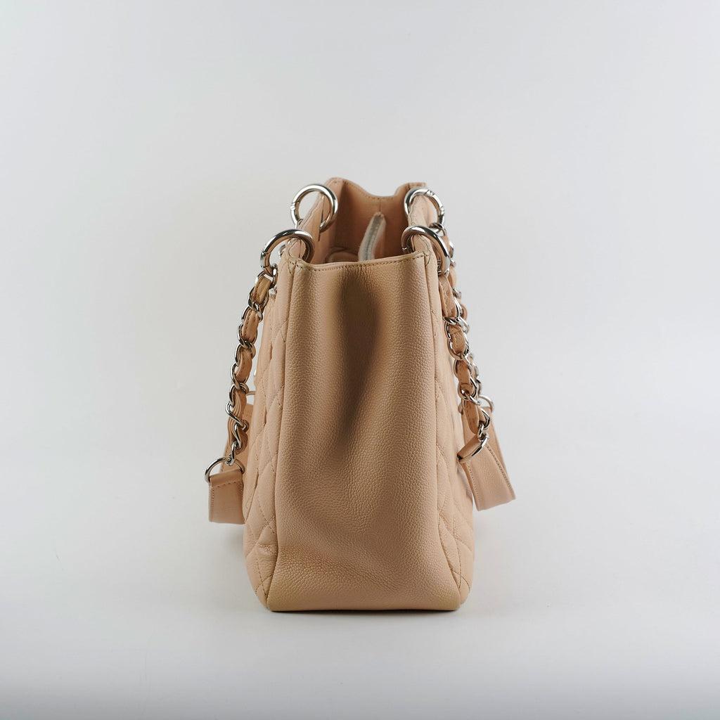 Chanel Grand Shopping Tote (GST) Beige Clair Caviar
