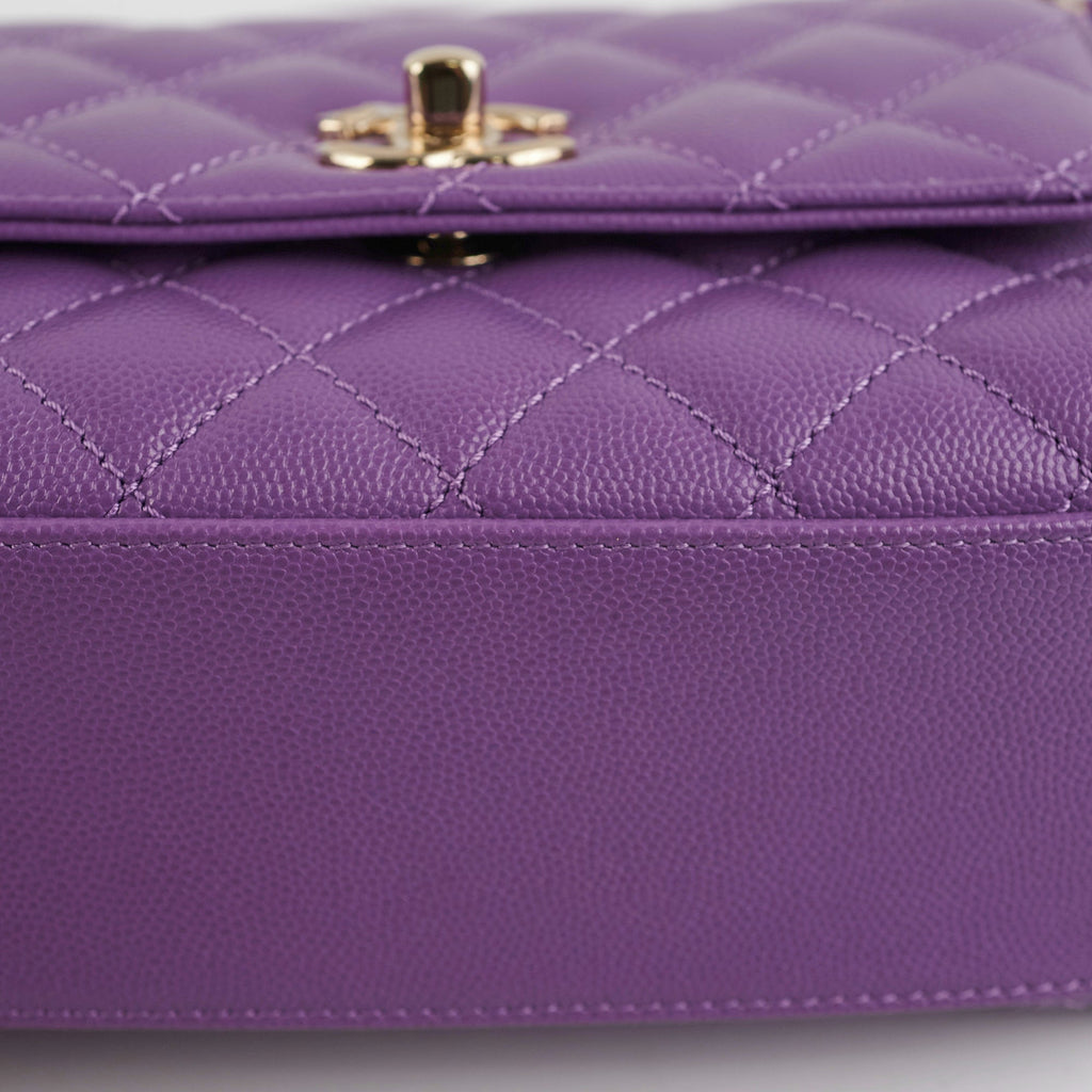 ITEM 9 - Chanel Mini Coco Handle Purple