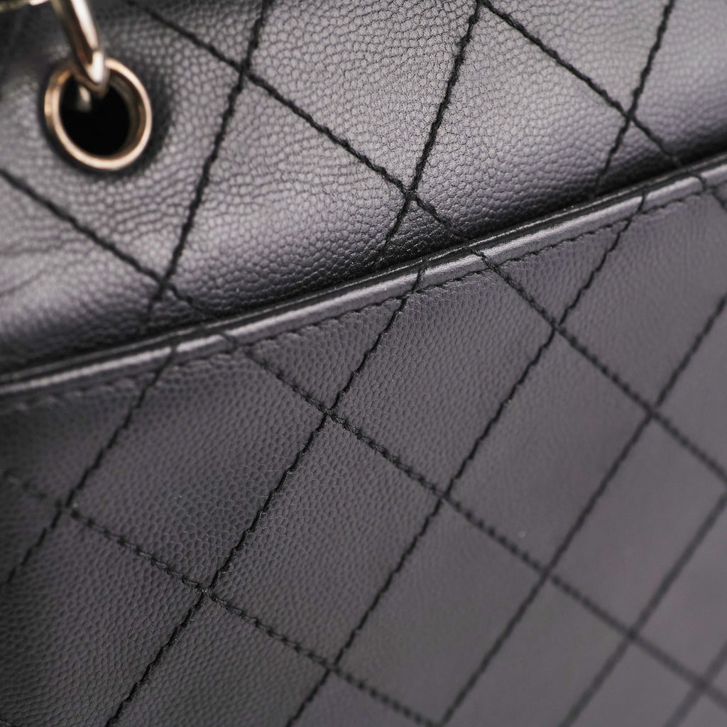 ITEM 31 - Chanel Vintage Square Black Top Handle Bag