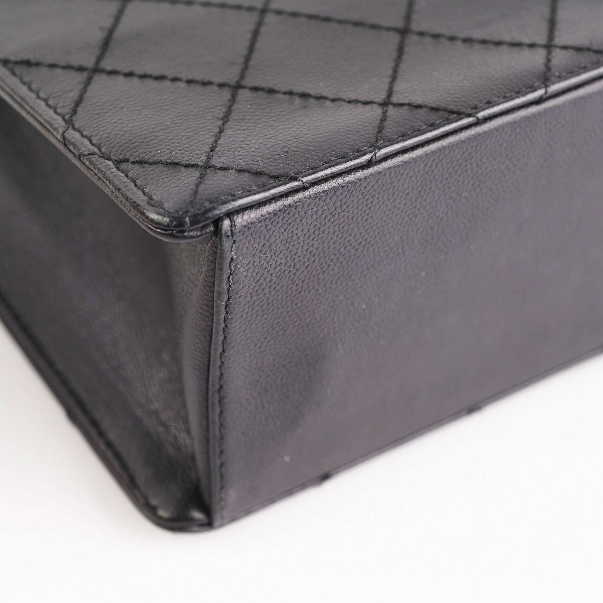 ITEM 31 - Chanel Vintage Square Black Top Handle Bag