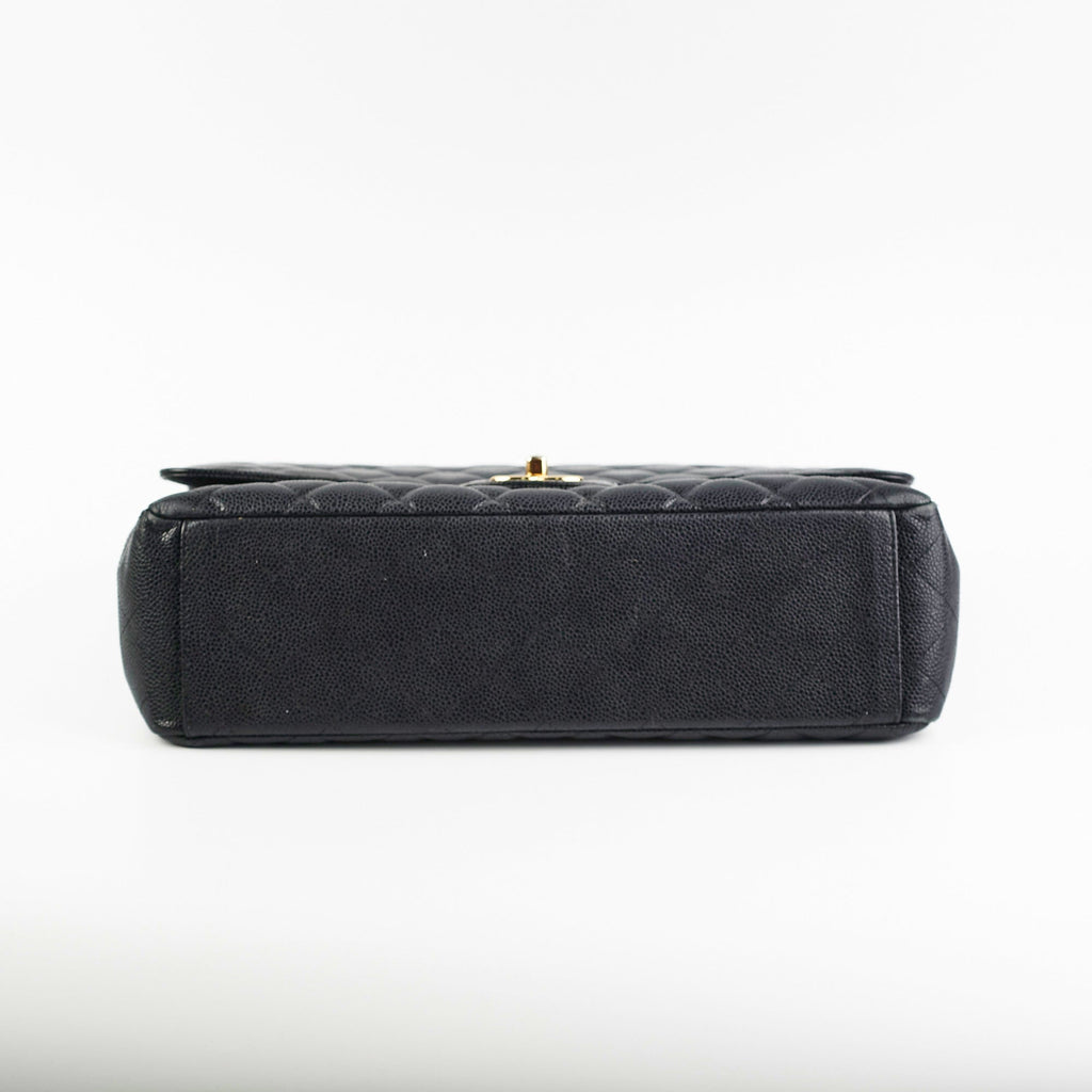 Chanel Maxi Jumbo Double Flap Black Caviar