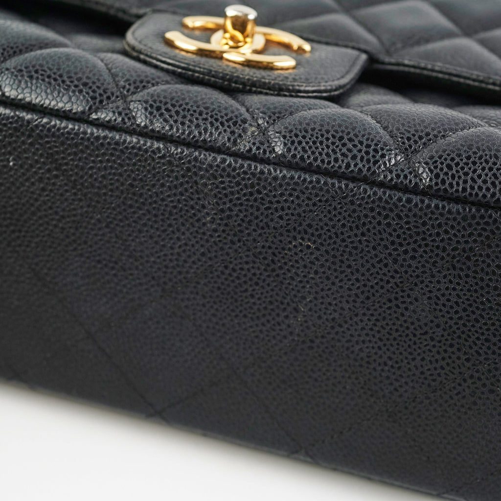 Chanel Maxi Jumbo Double Flap Black Caviar