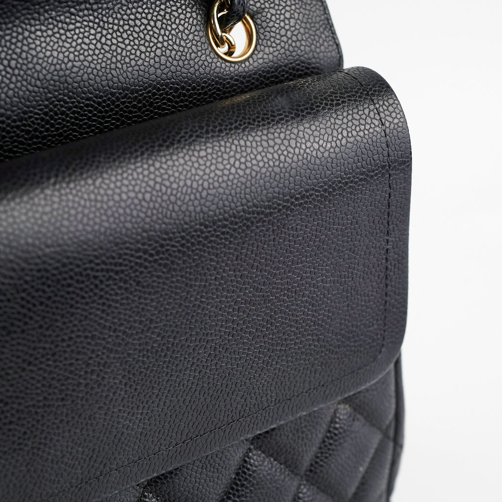 Chanel Maxi Jumbo Double Flap Black Caviar