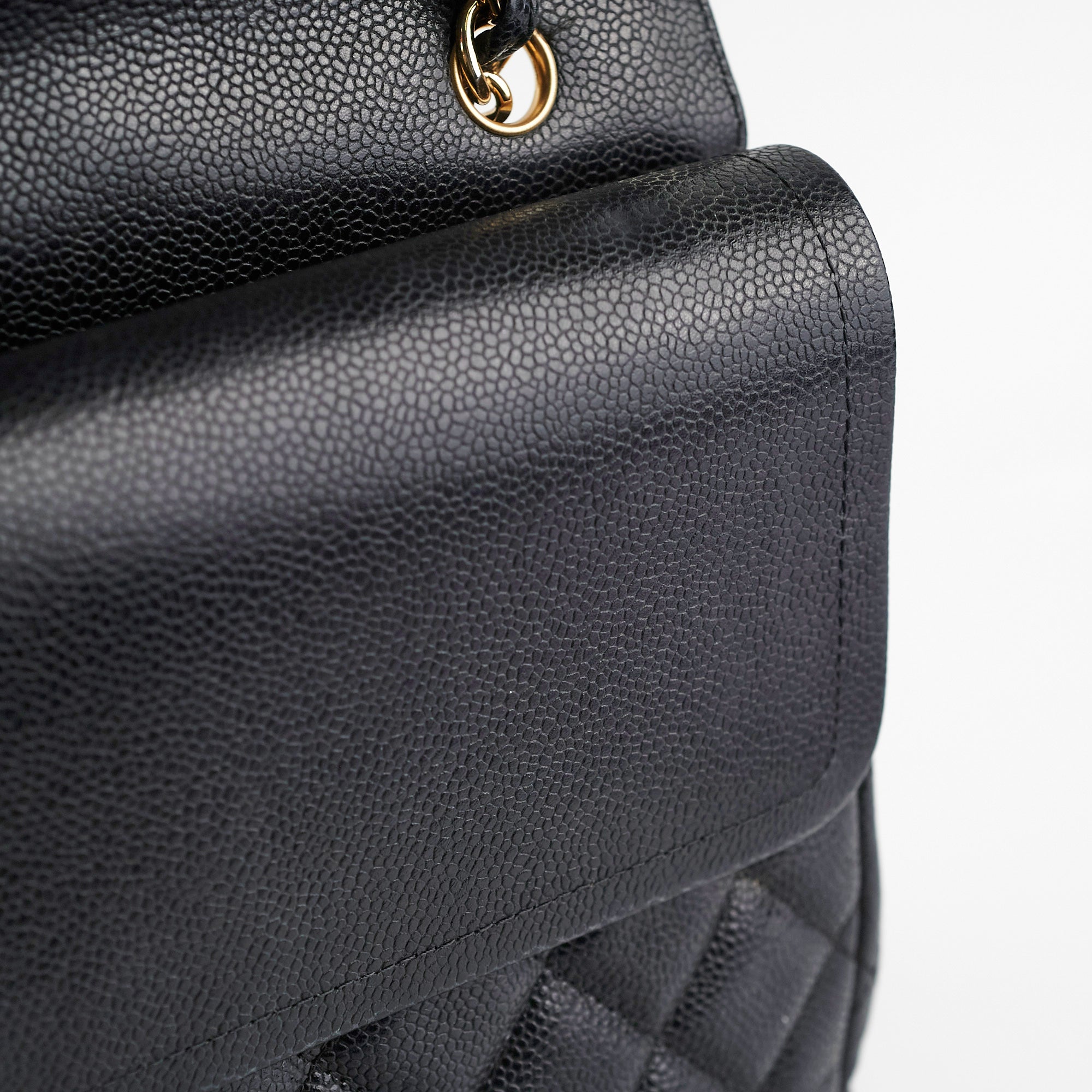 Chanel Maxi Jumbo Double Flap Black Caviar