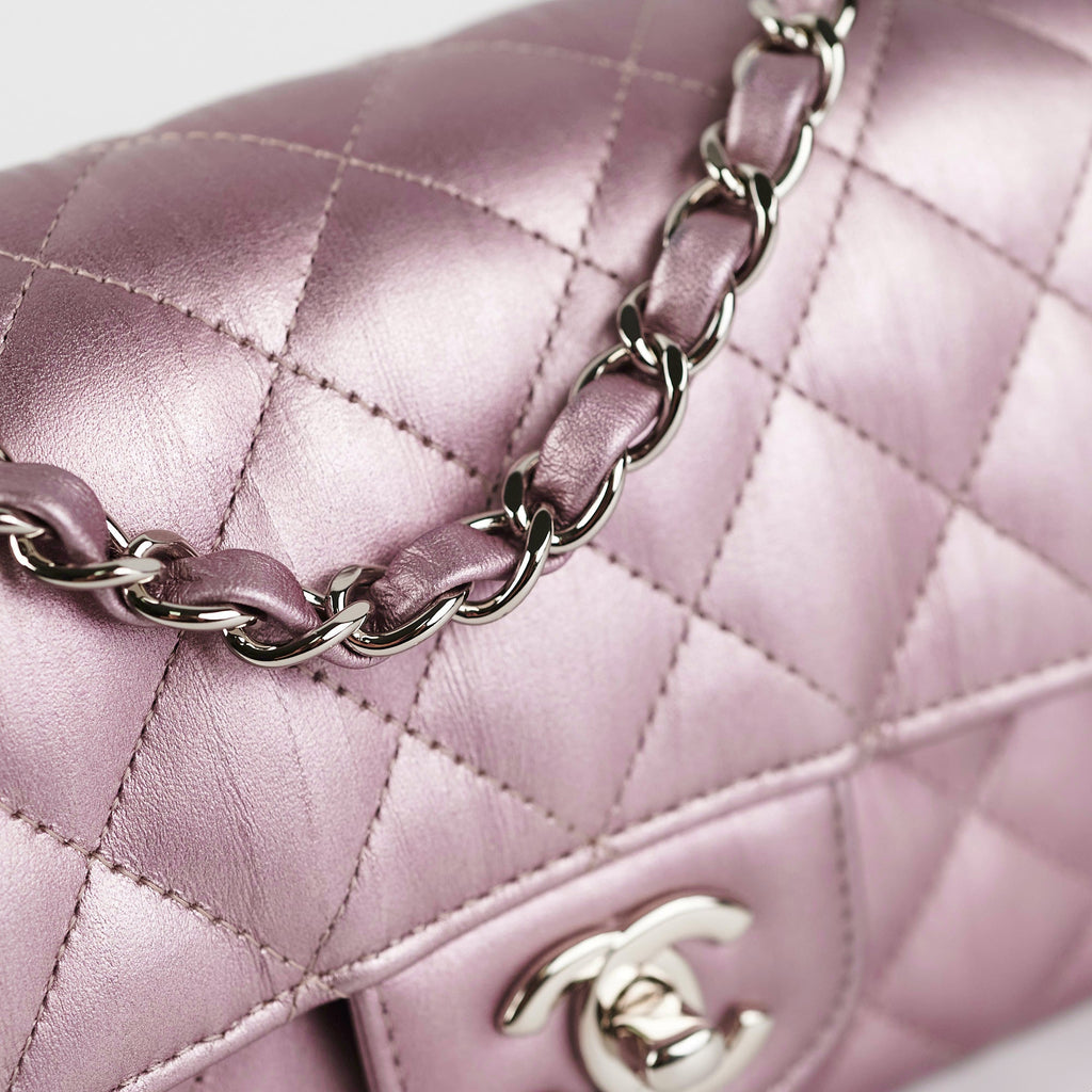 Chanel Mini Rectangular Iridescent Purple