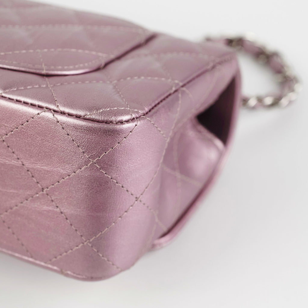 Chanel Mini Rectangular Iridescent Purple