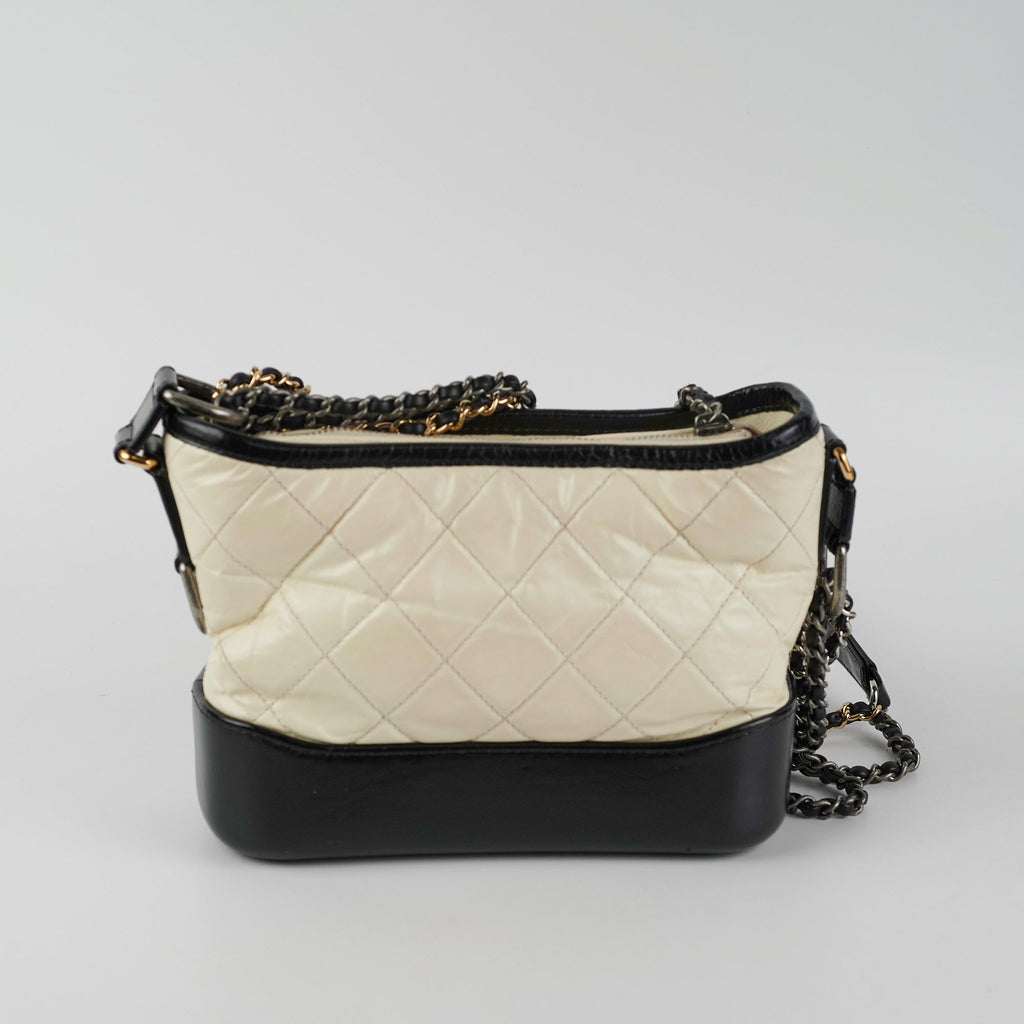Chanel Small White Gabrielle Lambskin Bag