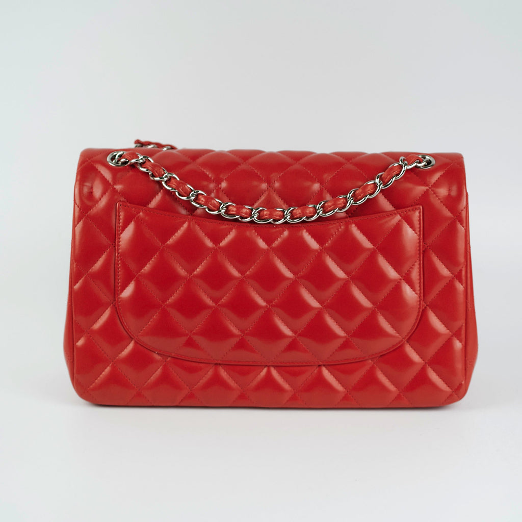 Chanel Jumbo Double Flap Red