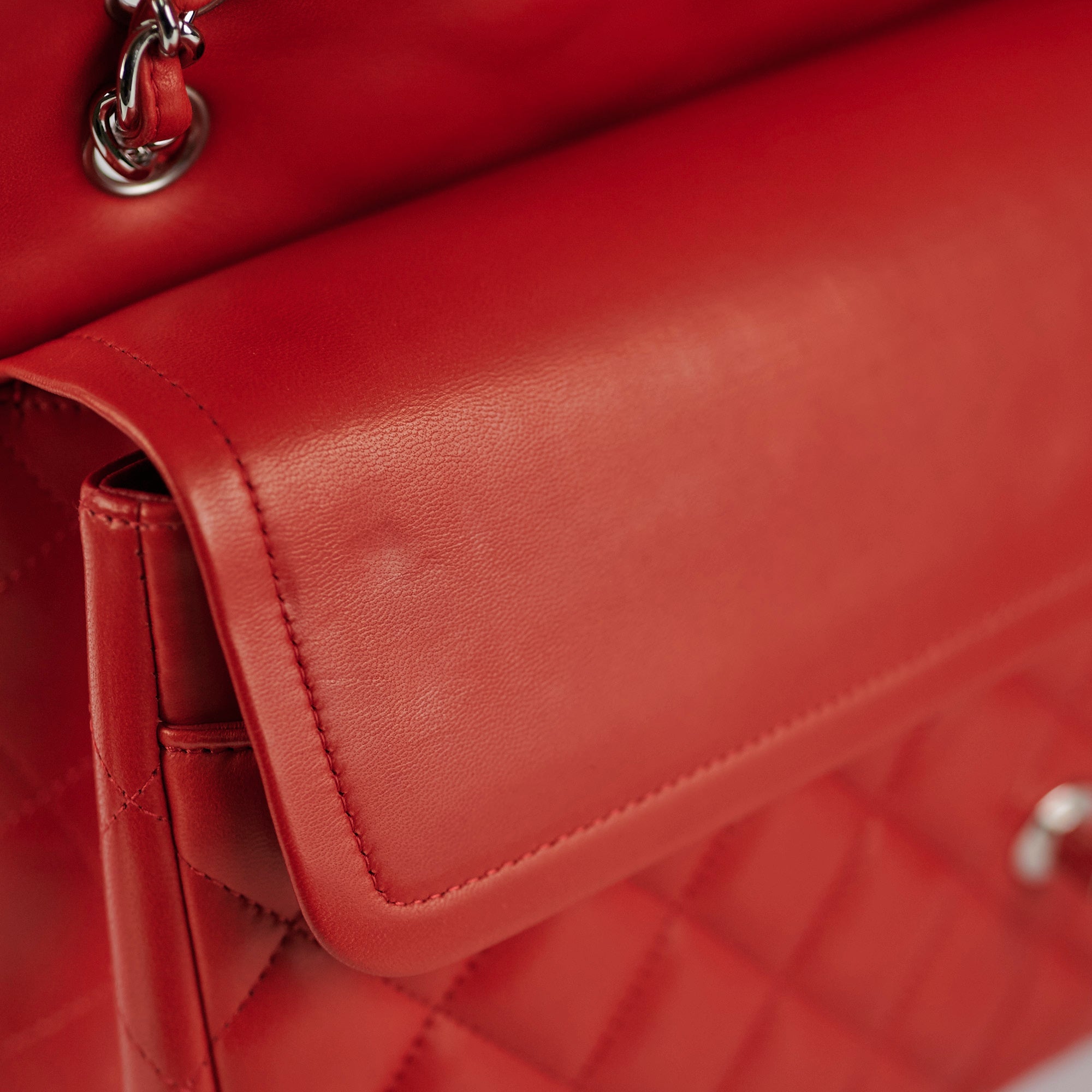 Chanel Jumbo Double Flap Red