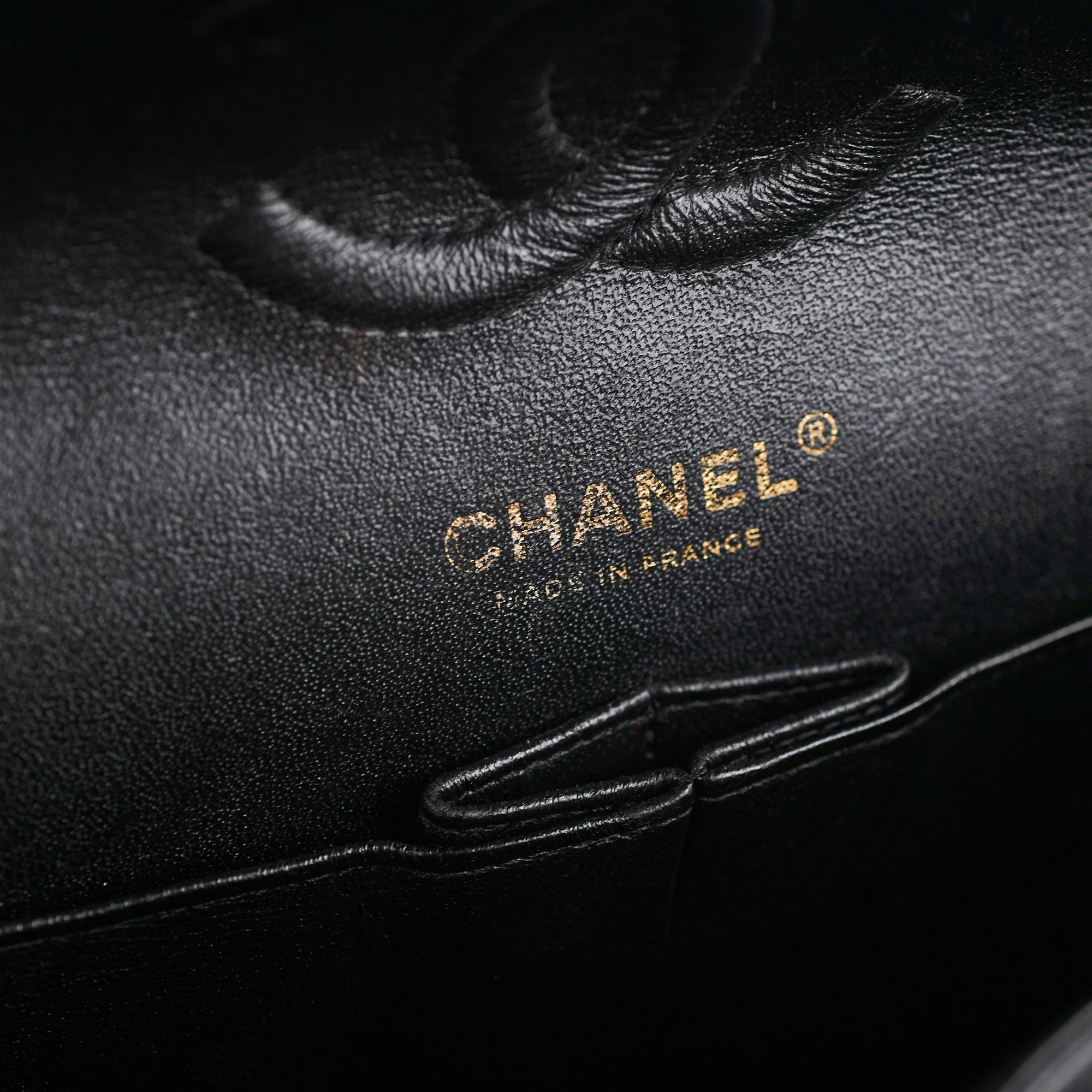 Chanel Chevron Classic Medium/Large Black