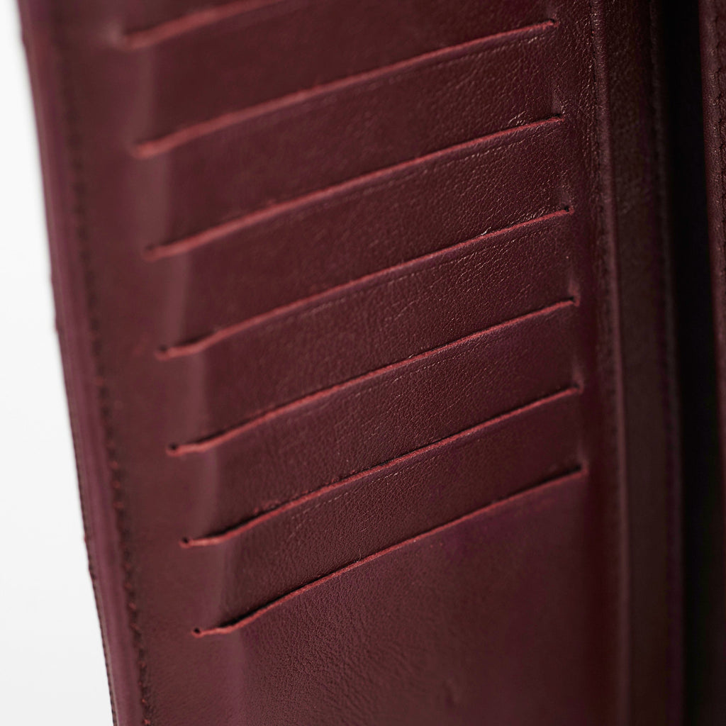 Chanel Long Wallet Patent Burgundy