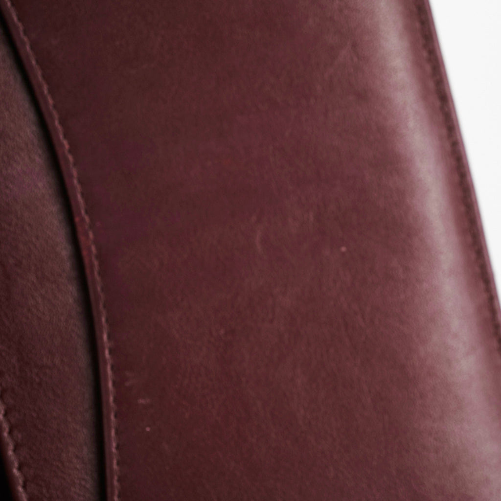 Chanel Long Wallet Patent Burgundy