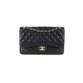 Chanel Guillted Jumbo Double Flap Black