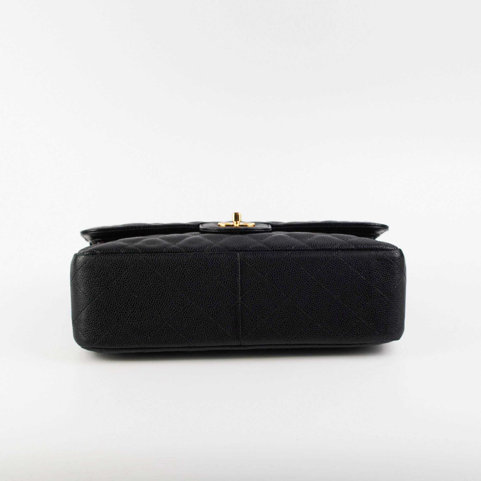 Chanel Guillted Jumbo Double Flap Black