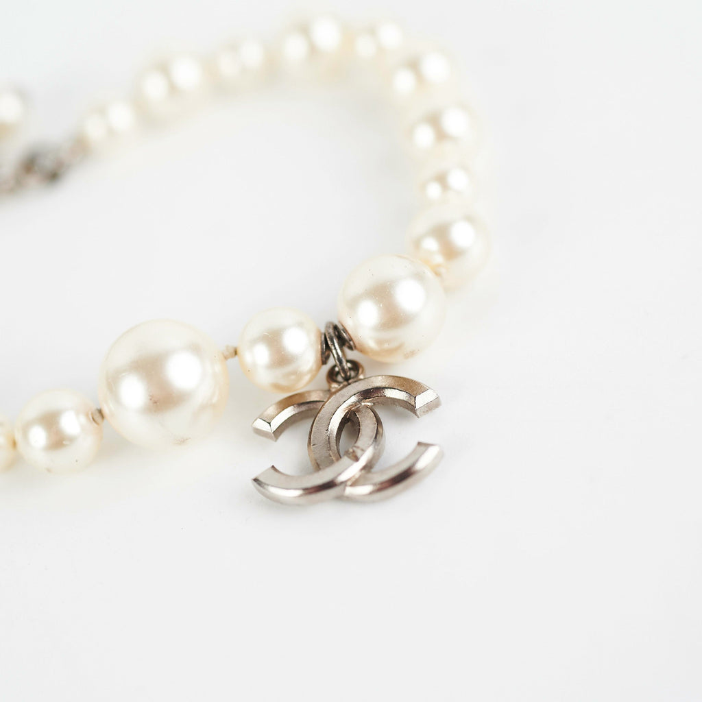 Chanel Pearl CC Bracelet (Costume Jewellery)
