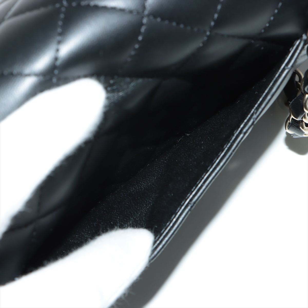 Chanel Mini Rectangular Lambskin Black Crossbody Bag (microchipped)