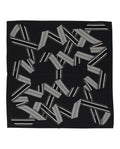 Brioni Mens Patterned Silk Blend Scarf