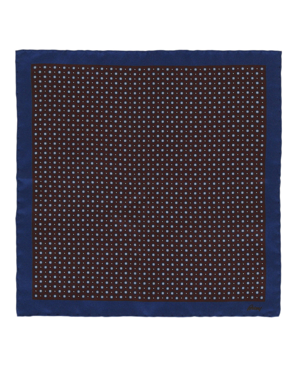 Brioni Mens Patterned Silk Pocket Square