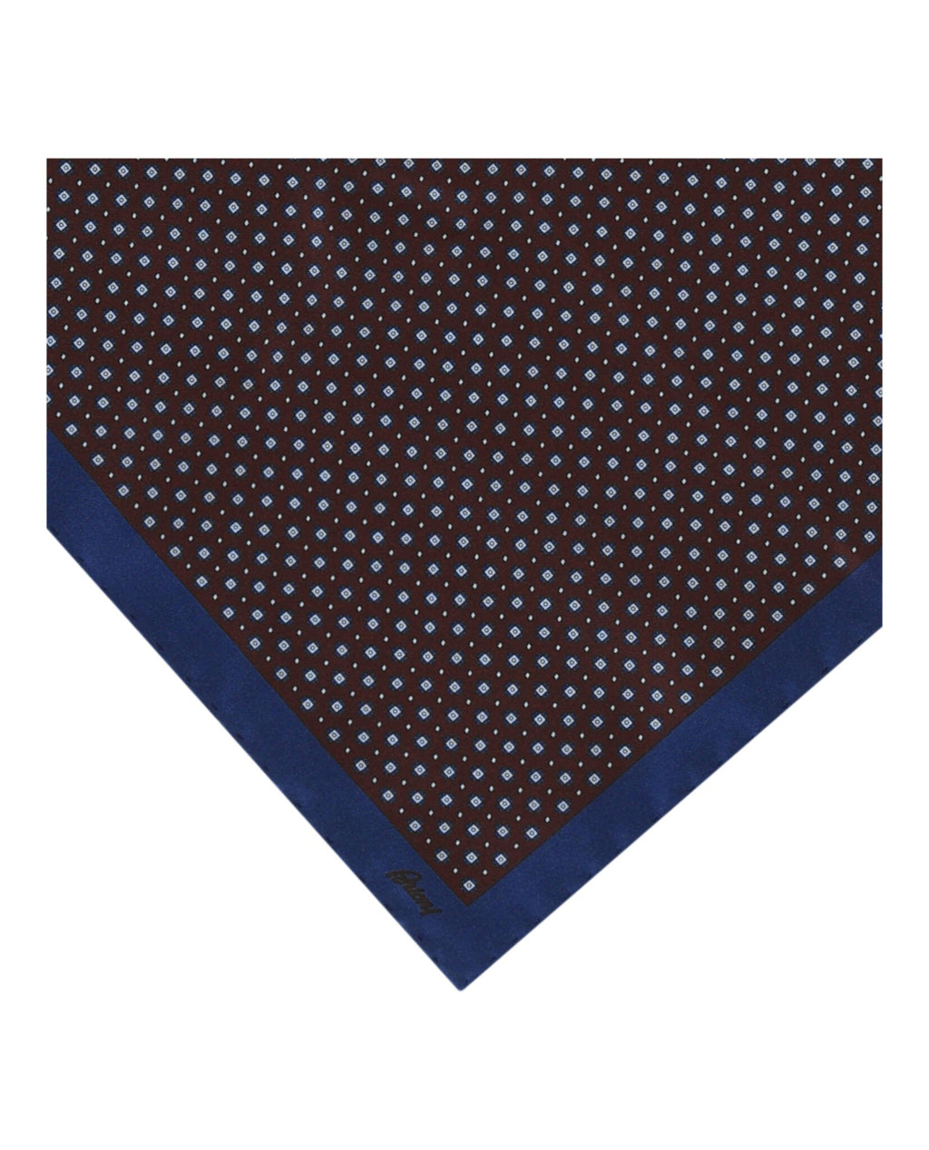 Brioni Mens Patterned Silk Pocket Square