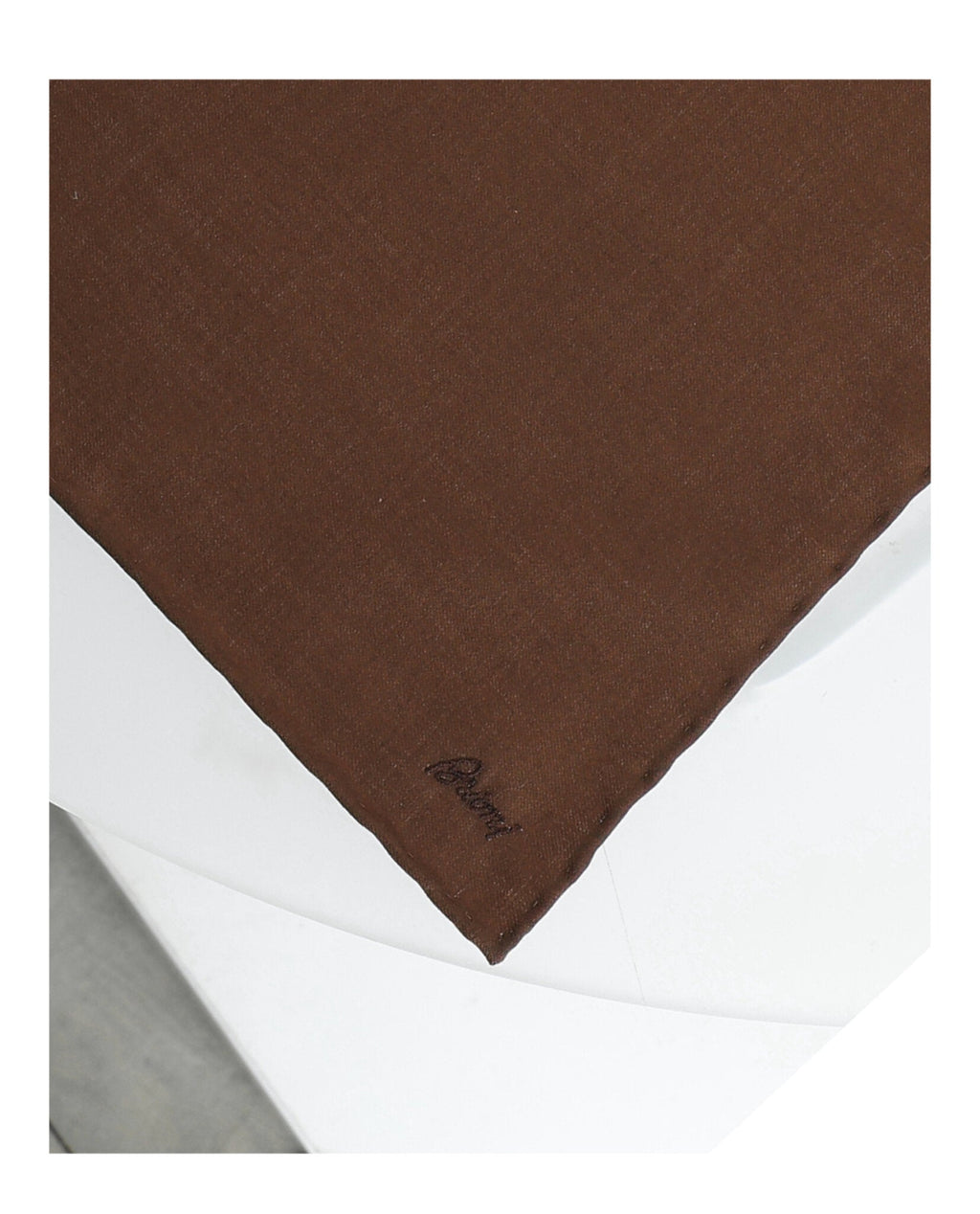 Brioni Mens Hand Rolled Pocket Square